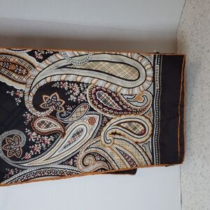 Burberry Multicolor Paisley Silk Scarf